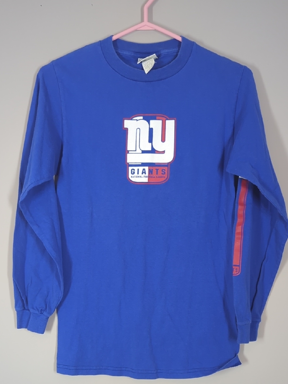 Lee Kids Blue Long-Sleeve NY Giants Tee with Red Accent